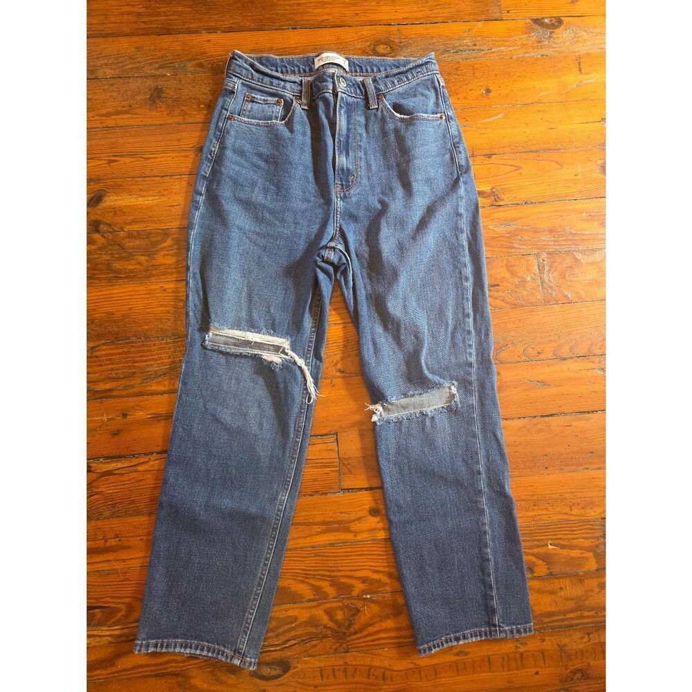 Abercrombie & Fitch The Ankle Straight Ultra High Rise Jeans